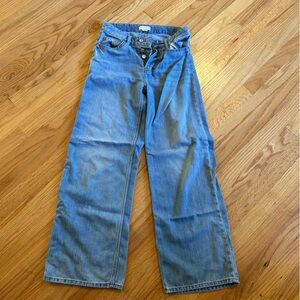 High Waisted Wide Leg Boyfriend Jeans